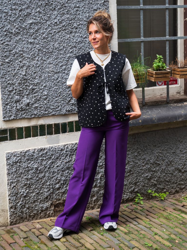 Pants Lexi Wide Imperial Purple