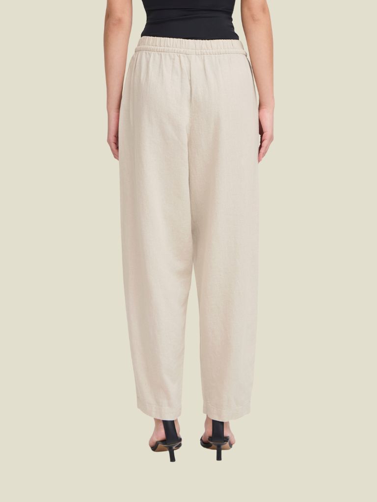 Pants Linno Barrel Natural Ecru