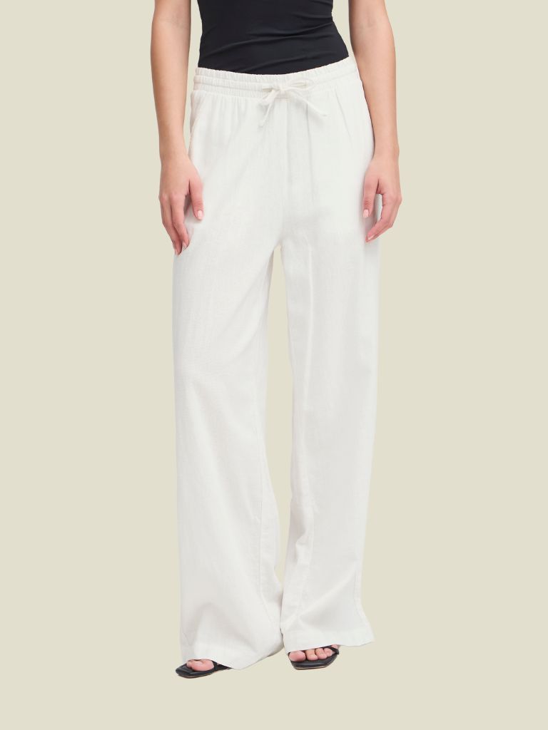 Pants Linno Flared Cloud Dancer