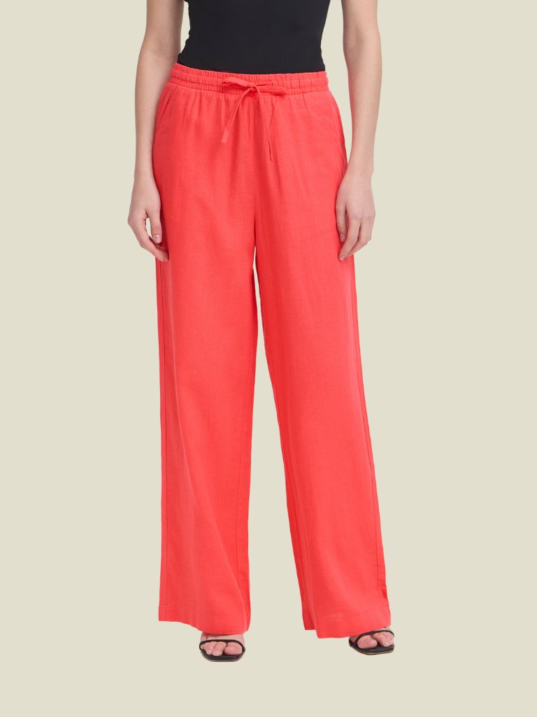 Pants Linno Flared Geranium