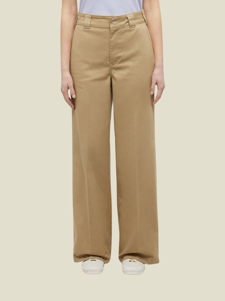 Pants Wide Leg Khaki