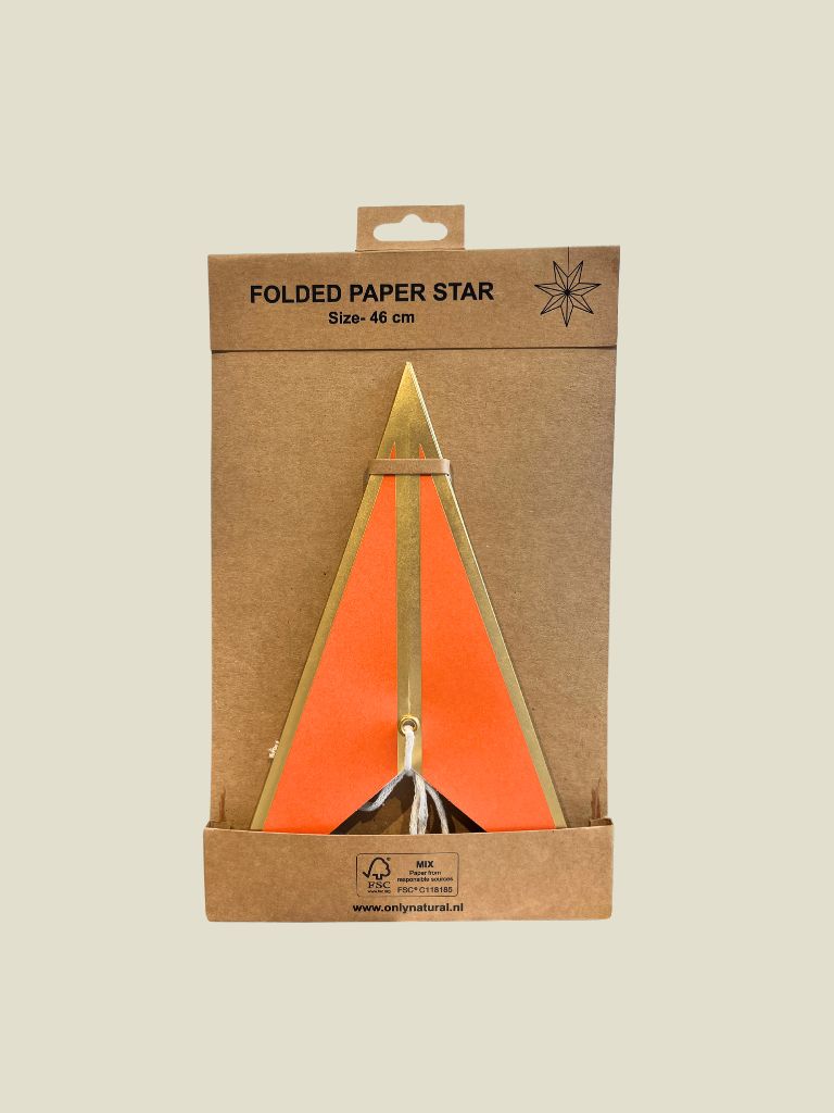 Paper Star Orange