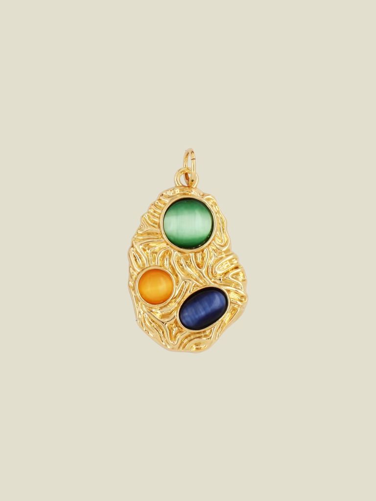 Pendant Colorful Geomitry Gold