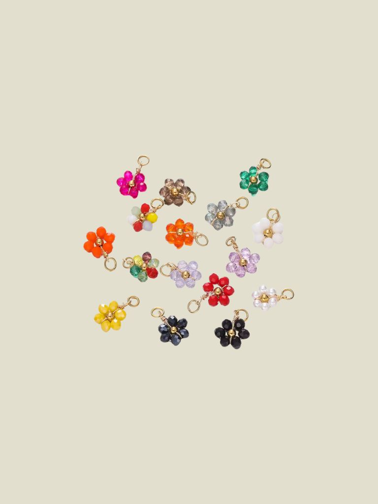Pendant Colour Beaded Flower