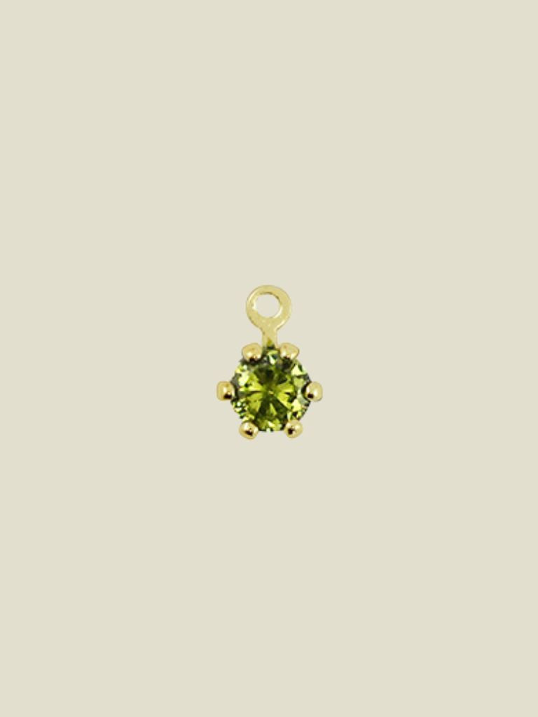 Pendant Crystal Glass Olive Green