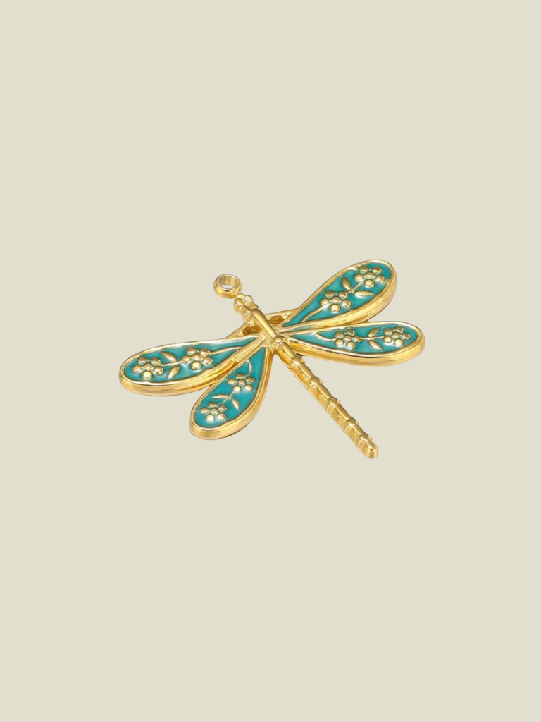 Pendant Dragonfly Dark Green