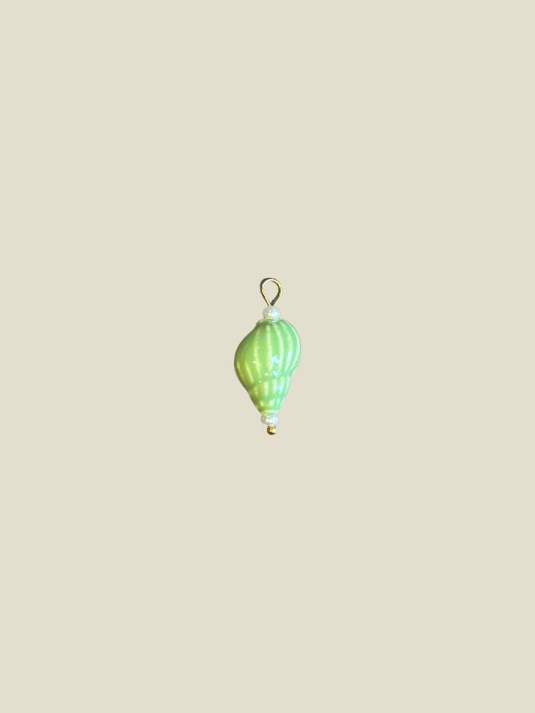 Pendant Green Shell Pearl Gold