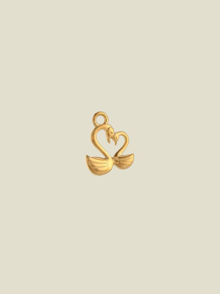 Pendant Loving Swans Gold