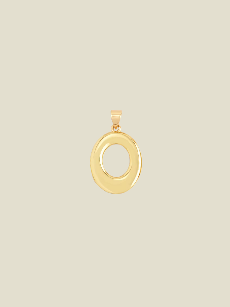 Pendant Open Oval Gold