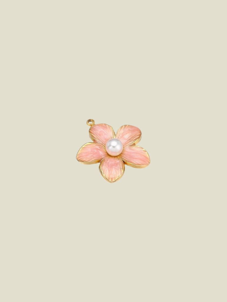 Pendant Pink Flower Pearl