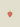 Pendant Red Heart Pins Gold