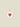 Pendant Round Heart Red White Gold