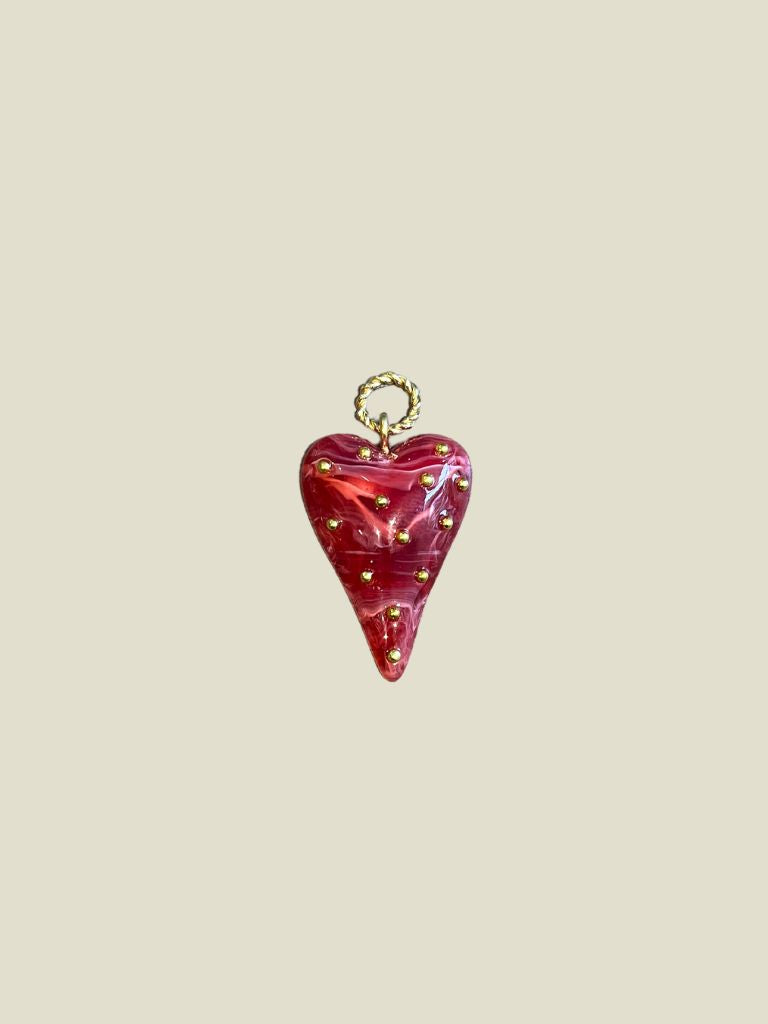 Pendant Strawberry Heart Red