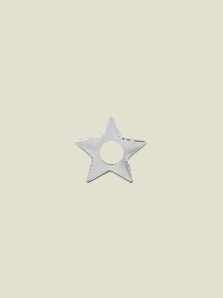 Pendant Thick Star Silver