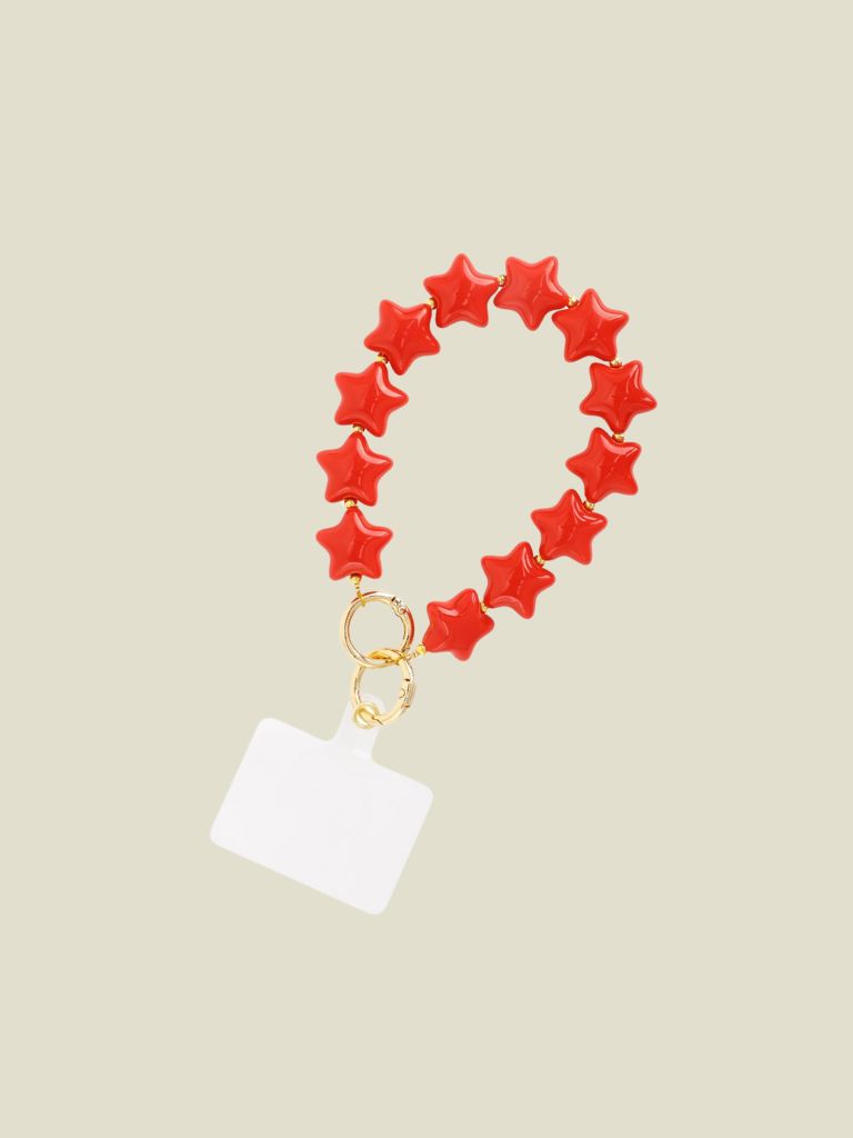 Phone Cord Red Stars