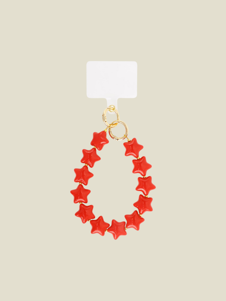 Phone Cord Red Stars