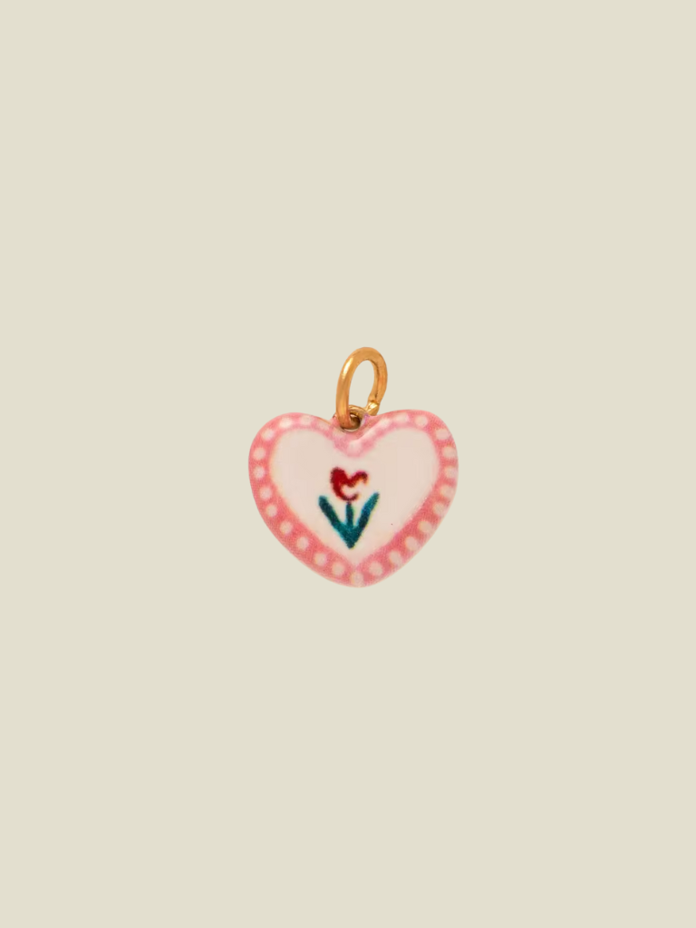 Pendant Heart With Flower