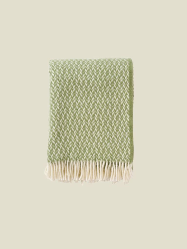 Plaid Lovik Recycled Wool Green