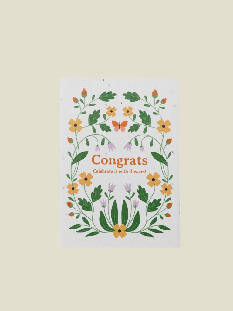 Plantable Postcard Congrats