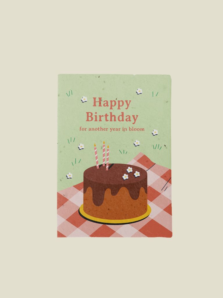 Plantable Postcard Happy Birthday