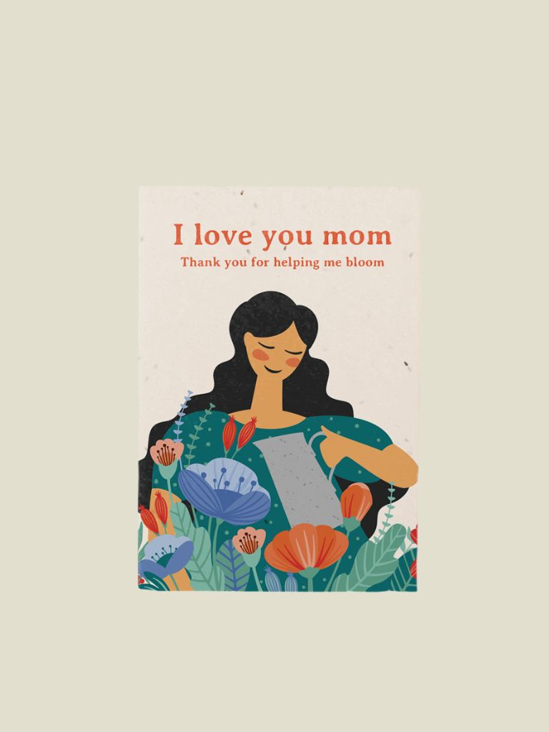 Plantable Postcard I Love You Mom