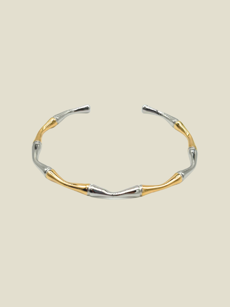 Bracelet Cuff Bamboo Duo