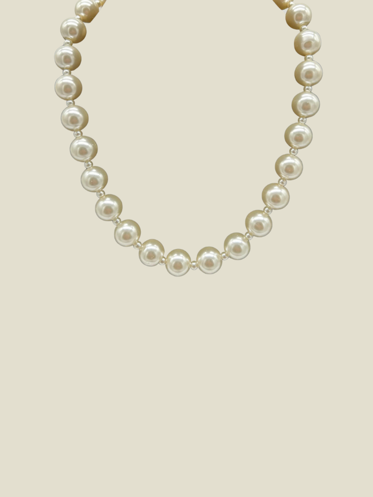 Necklace Big And Tiny Pearls