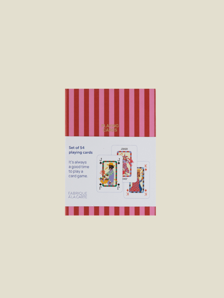 Playing Cards Stripes Pink