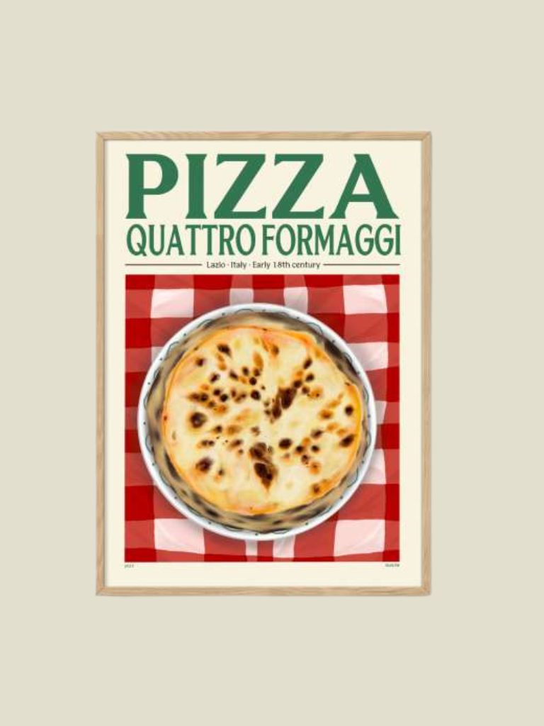 Poster - Pizza Quattro Formaggi