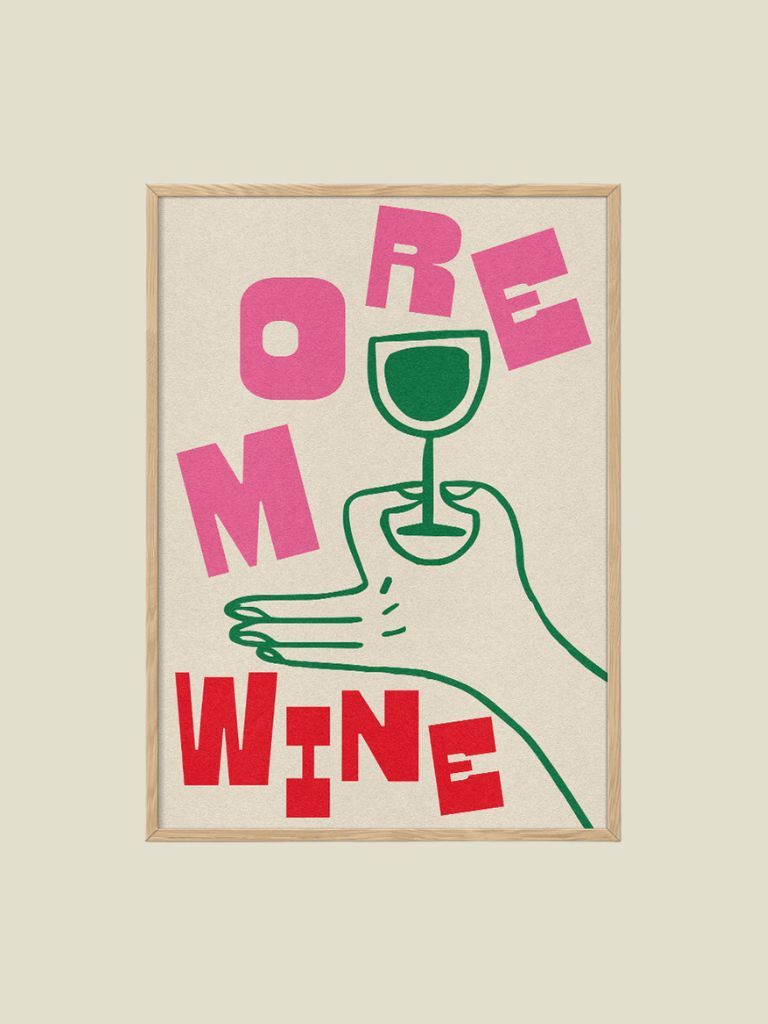 Poster Abbie Franks More Wine