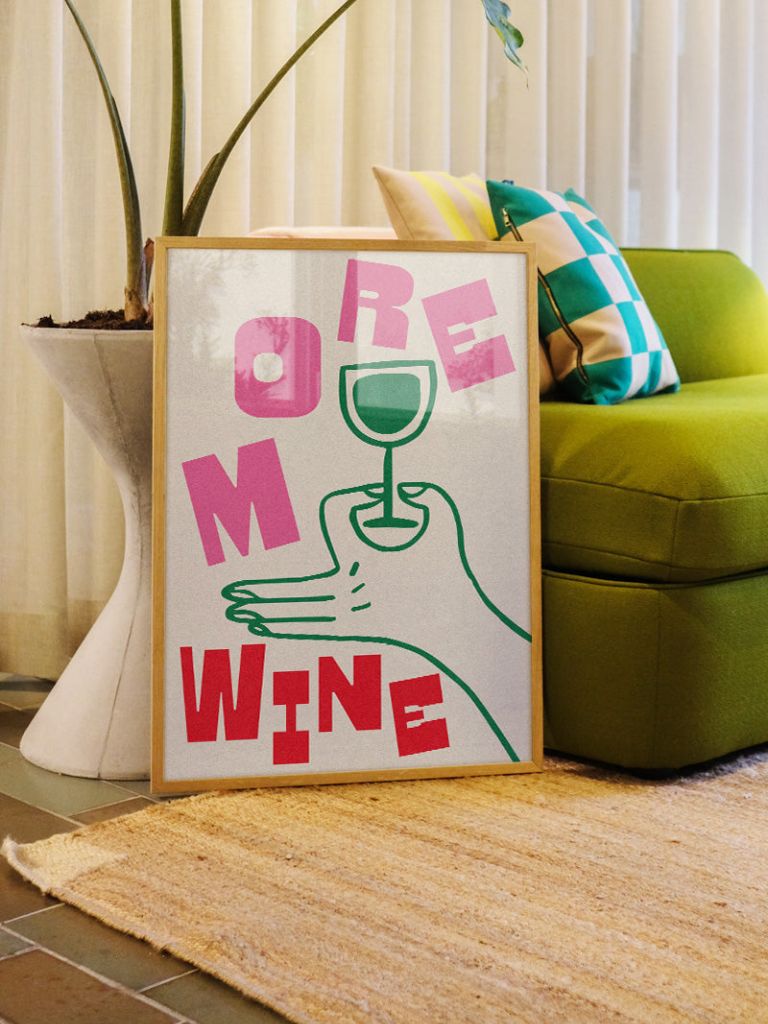 Poster Abbie Franks More Wine