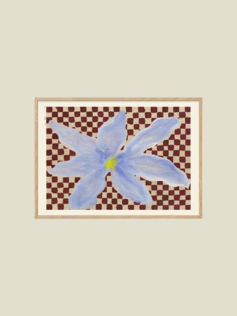 Poster Flowers and Checks