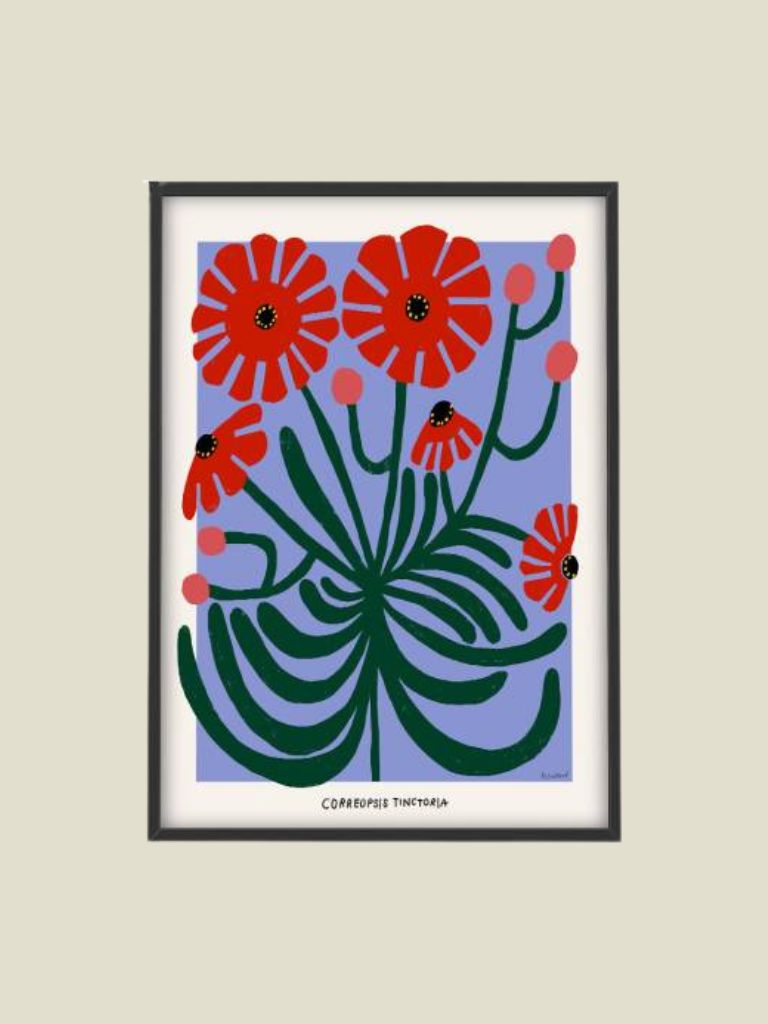 Poster Madelen - Red Correopsis Tinctoria