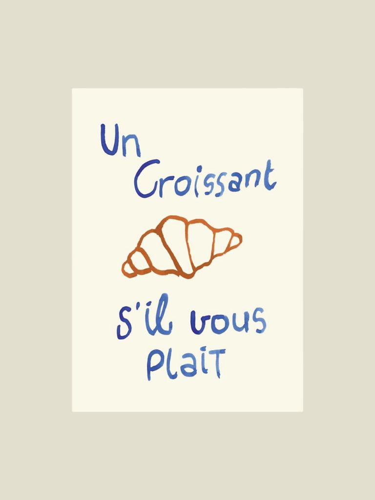 Poster Un Croissant