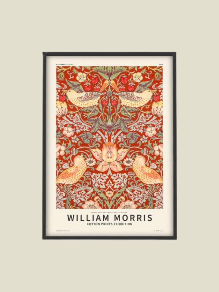 Poster William Morris - Strawberry Thief