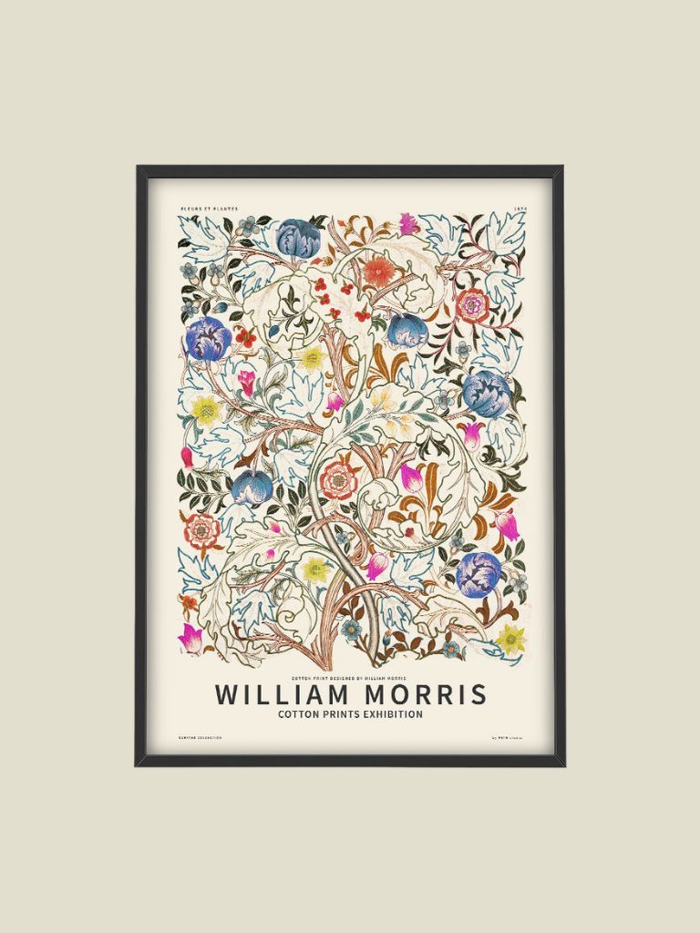 Poster William Morris Pastel Fleurs