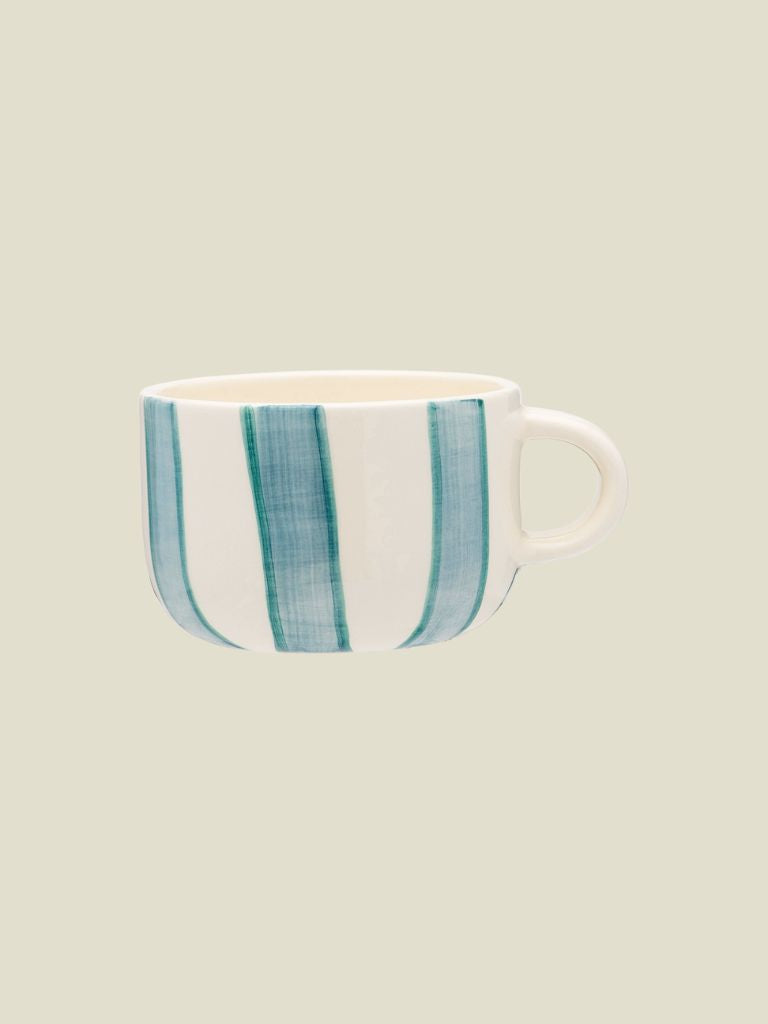 Cappuccino Mug Powder Striped