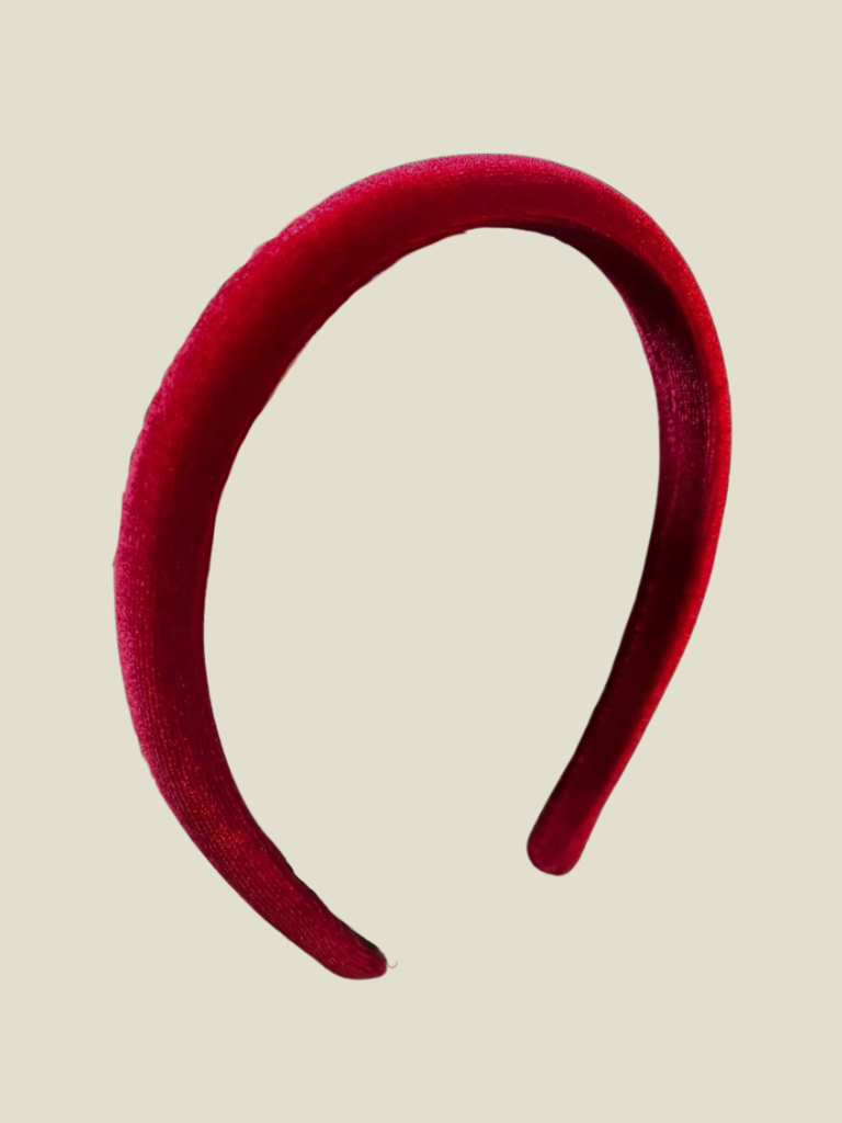 Hair Band Velvet Red