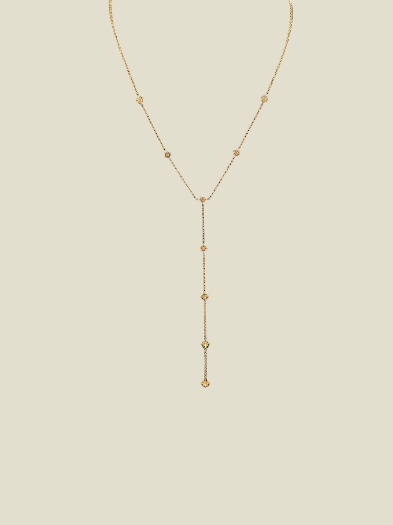 Necklace Little Stars Y Chain Gold