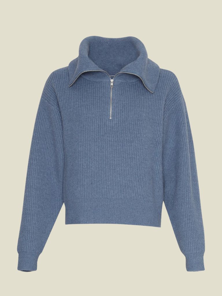 Zip Pullover Gytta Bluefin Melange