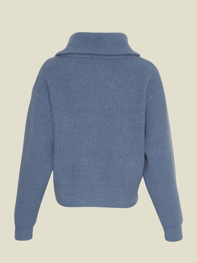 Zip Pullover Gytta Bluefin Melange