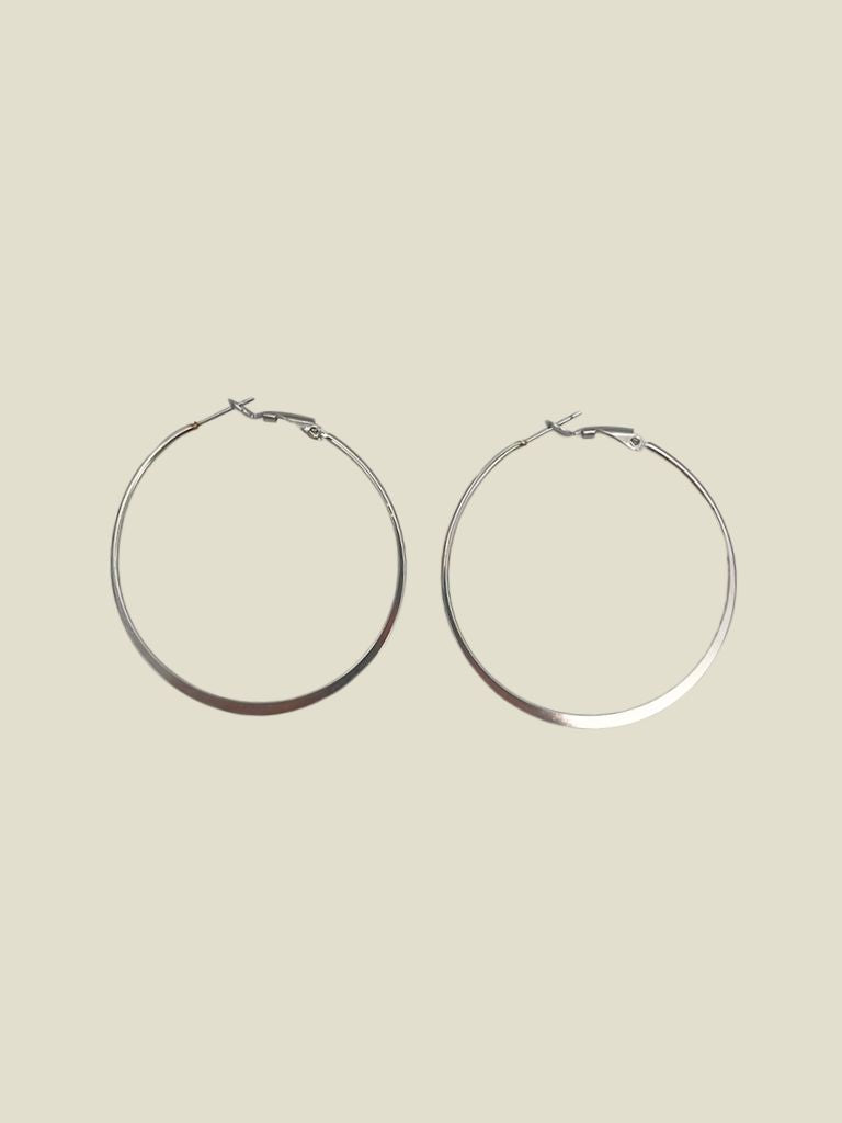 Funky Earring (Set) Santi Hoops Silver