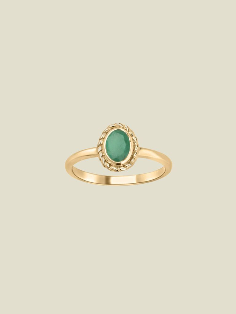 Ring Birthstone May Emerald