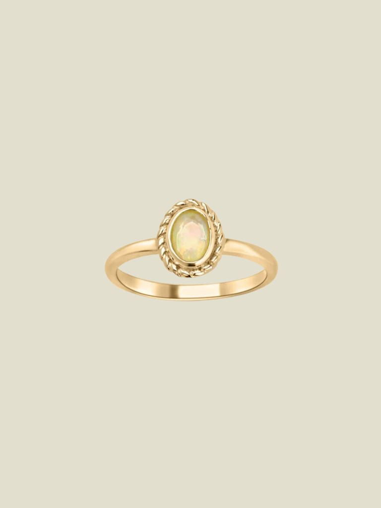Ring Birthstone October Opal
