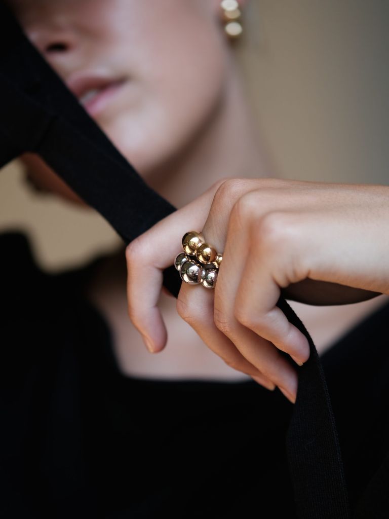 Ring Dot Gold Plated