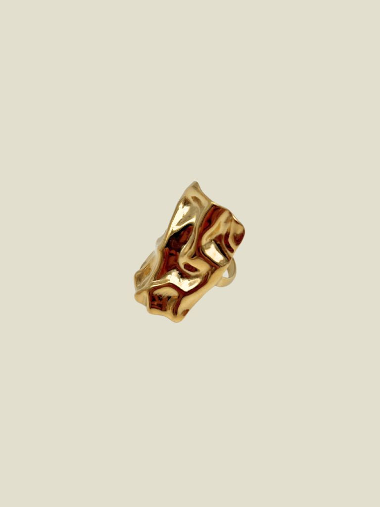 Ring Hammered Gold
