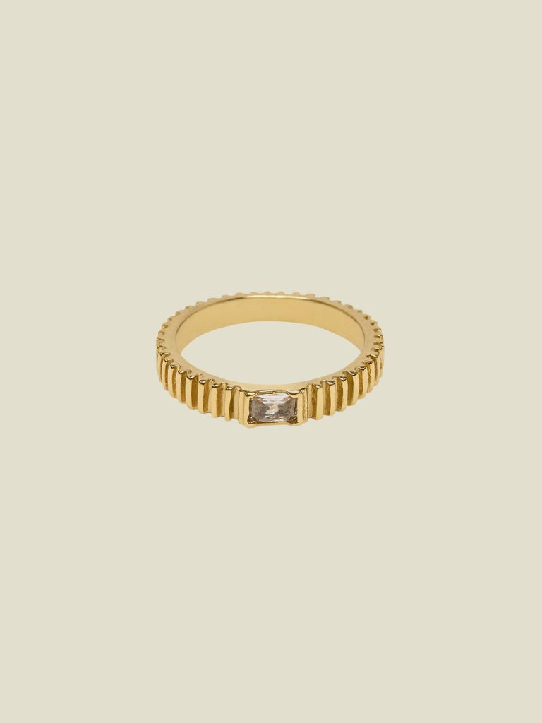 Ring Molly Line Stone Gold