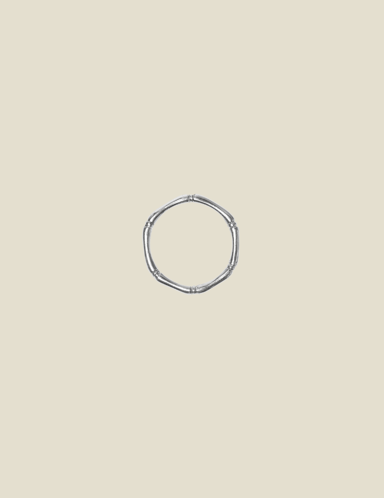 Ring Bamboe Patern Silver