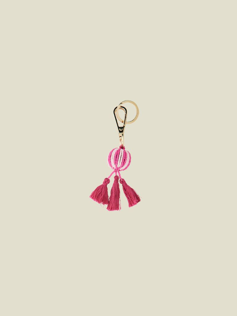 Round Key Hanger Beads Pink