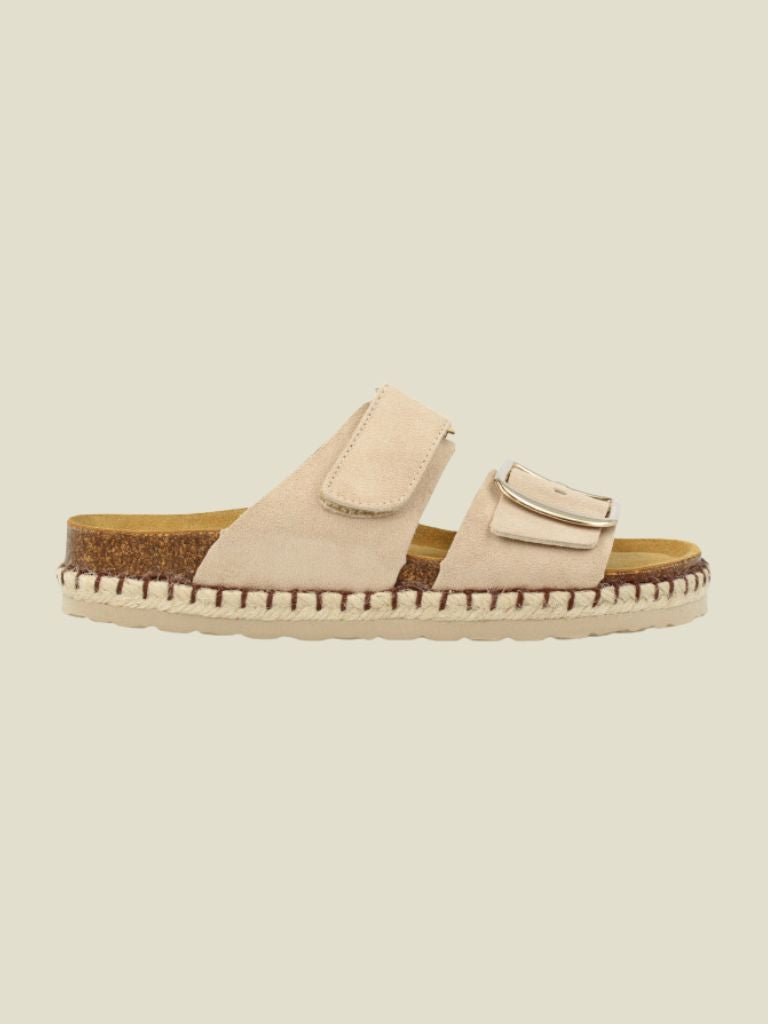Sandals Beige Suede
